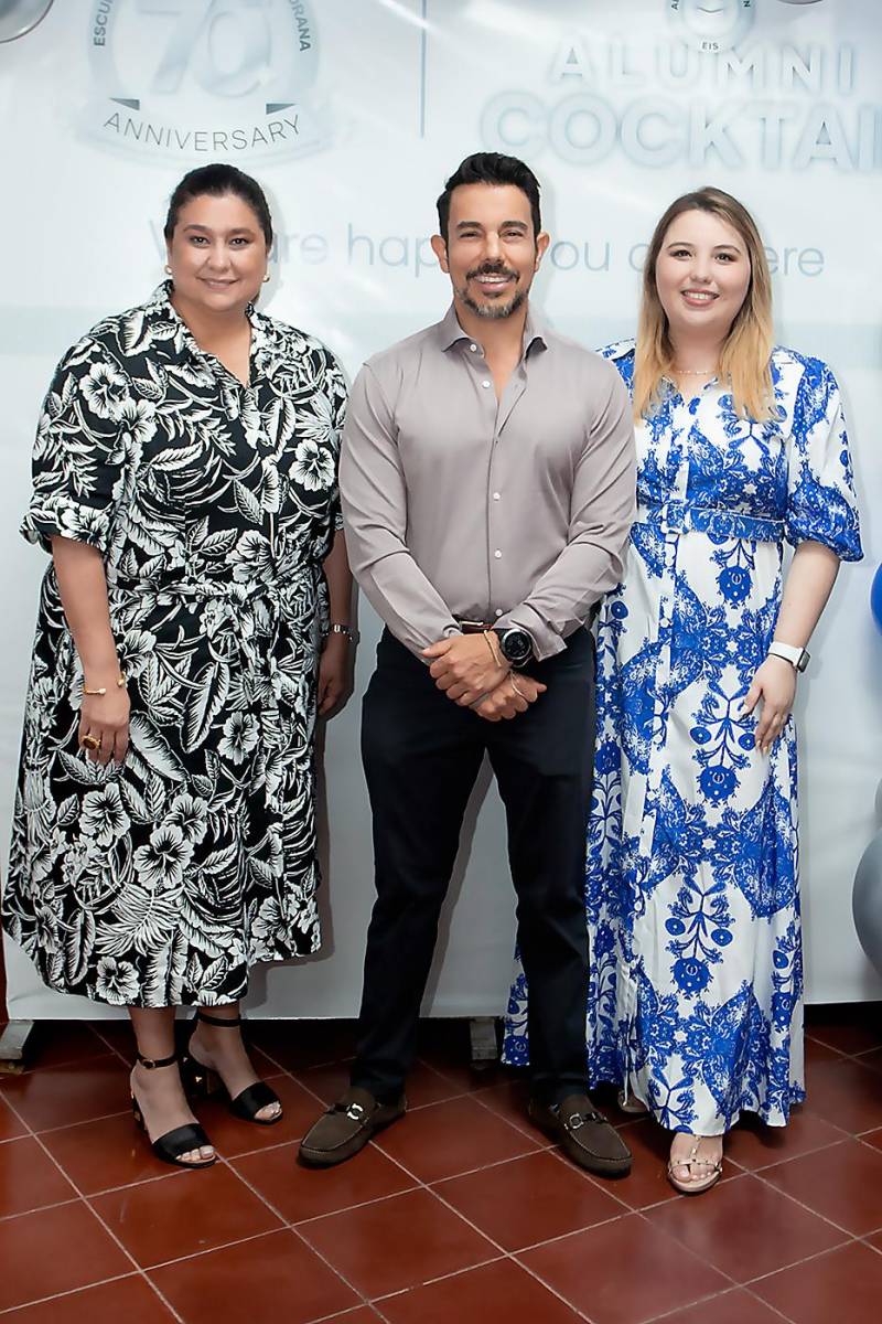 Gina Larach, Ryan Bernhard y Sandra Madrid.