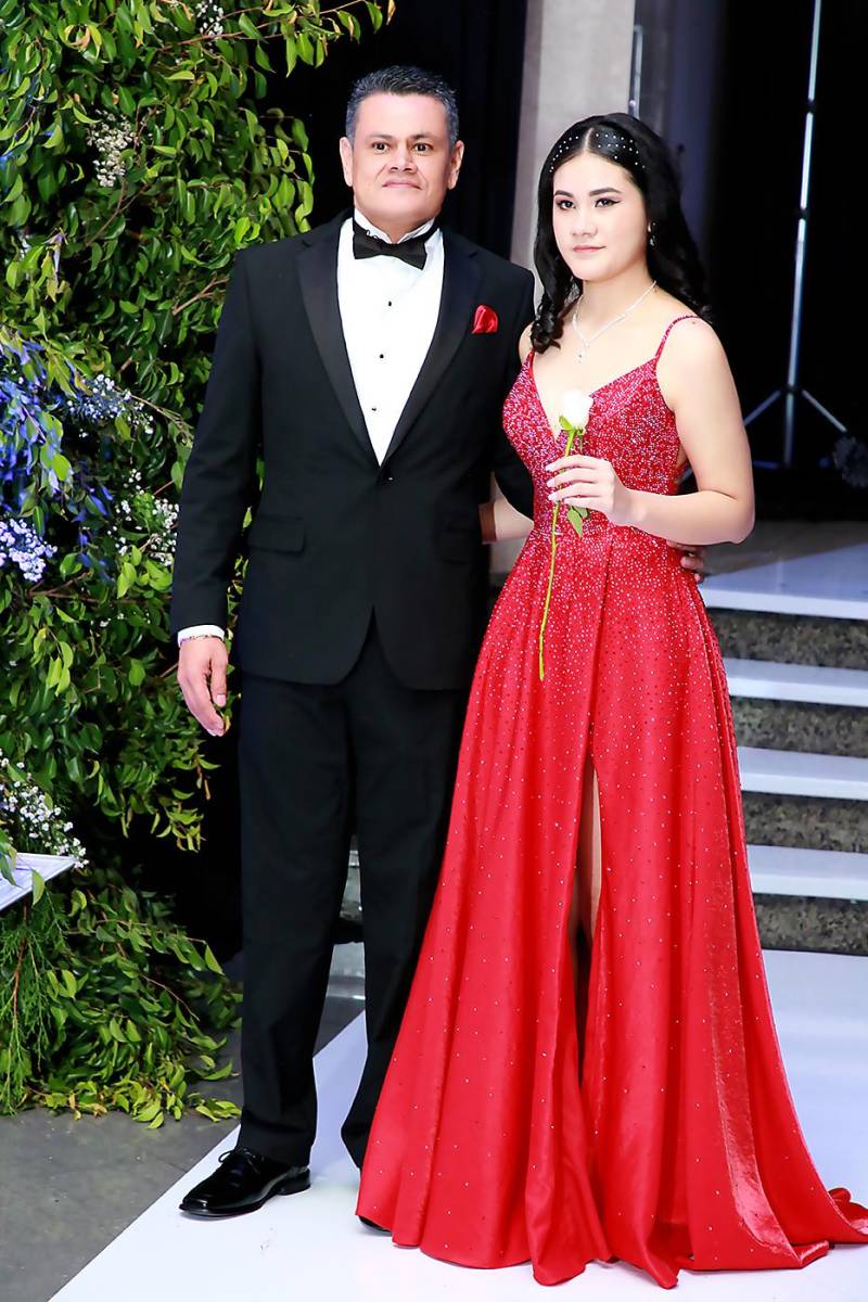 Rony Ernesto Maradiaga y su hija Claudia Marcela