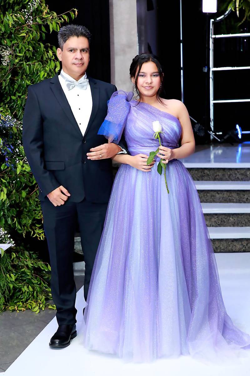 Franklin Alexis Aguilar y su hija Isabella Marie Aguilar Valle
