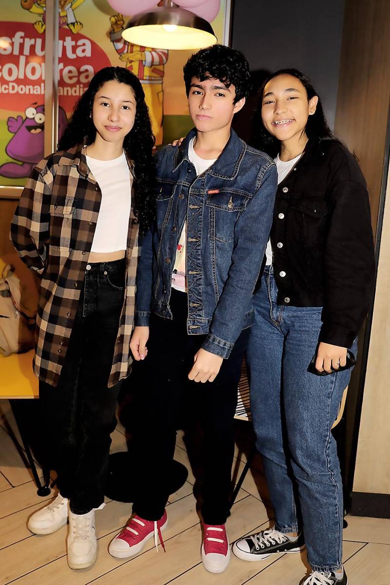 Emma Bárcenas, Joseph Santos y Anny Rodríguez