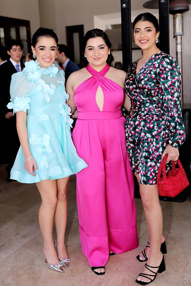 Adriana Faraj, Madison Mourra y Kiara Stefan.