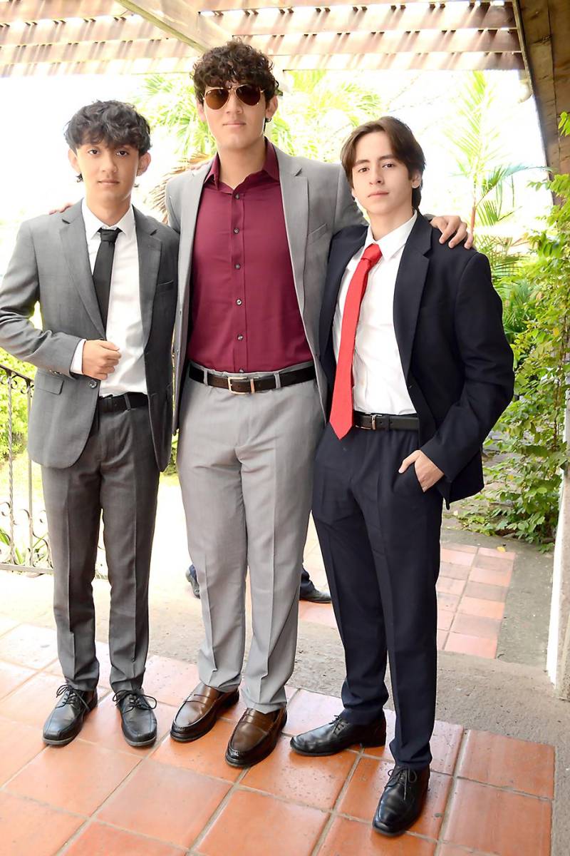 Marvin Chinchilla, Kenny Cárcamo y Sebastián O’Connor.