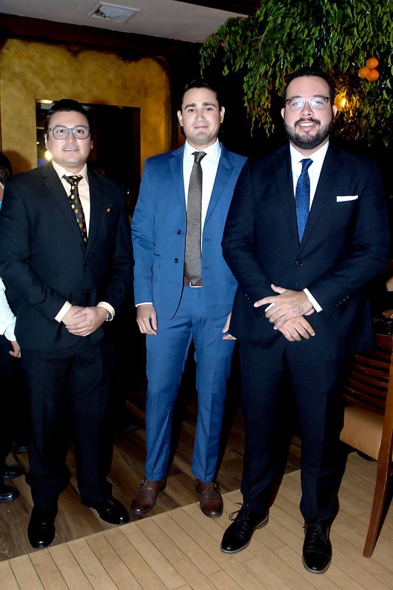 Félix Pacheco, David Bográn y Francisco García.