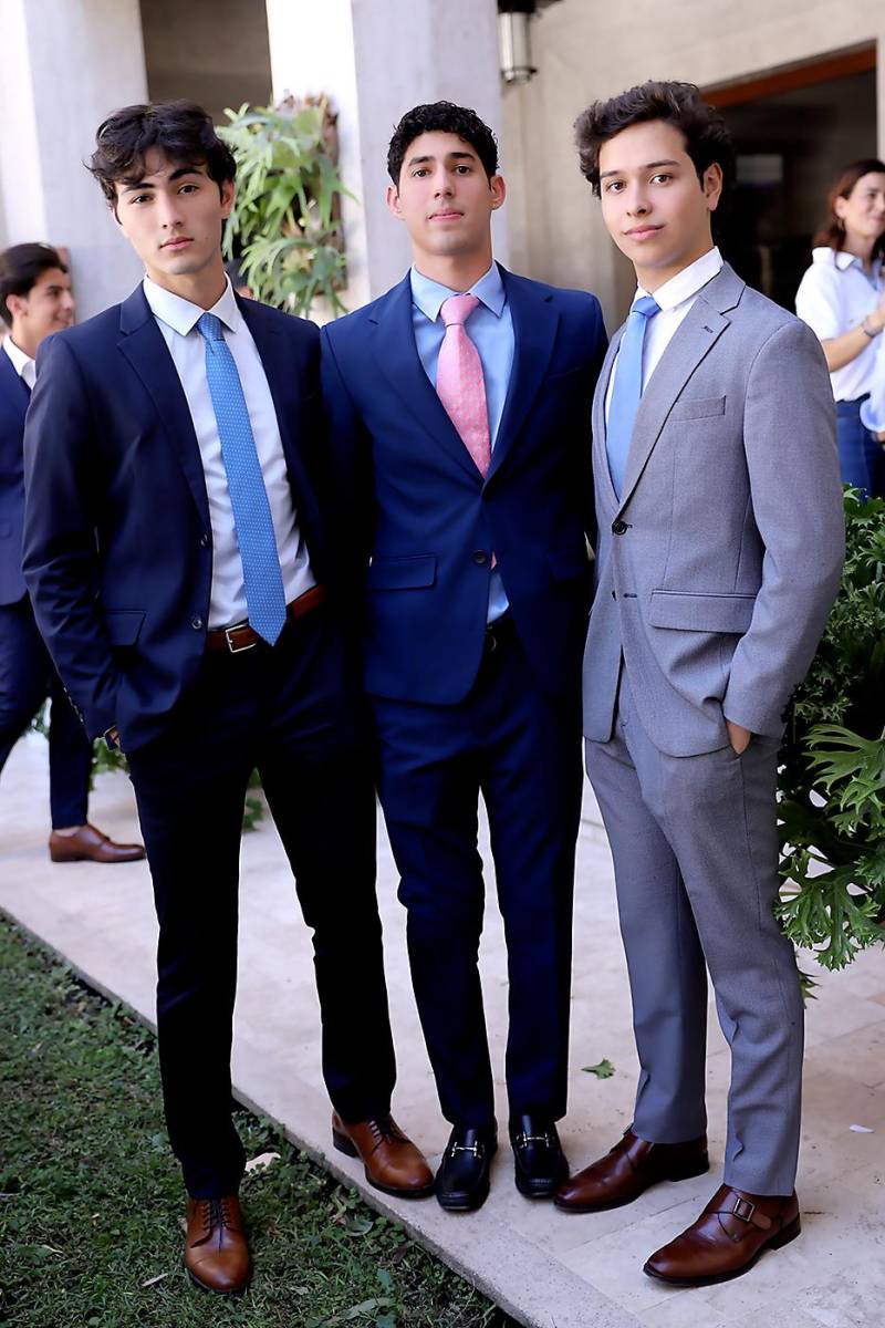 Abraham Kafati, Donato Estrada y Felipe Sorto.