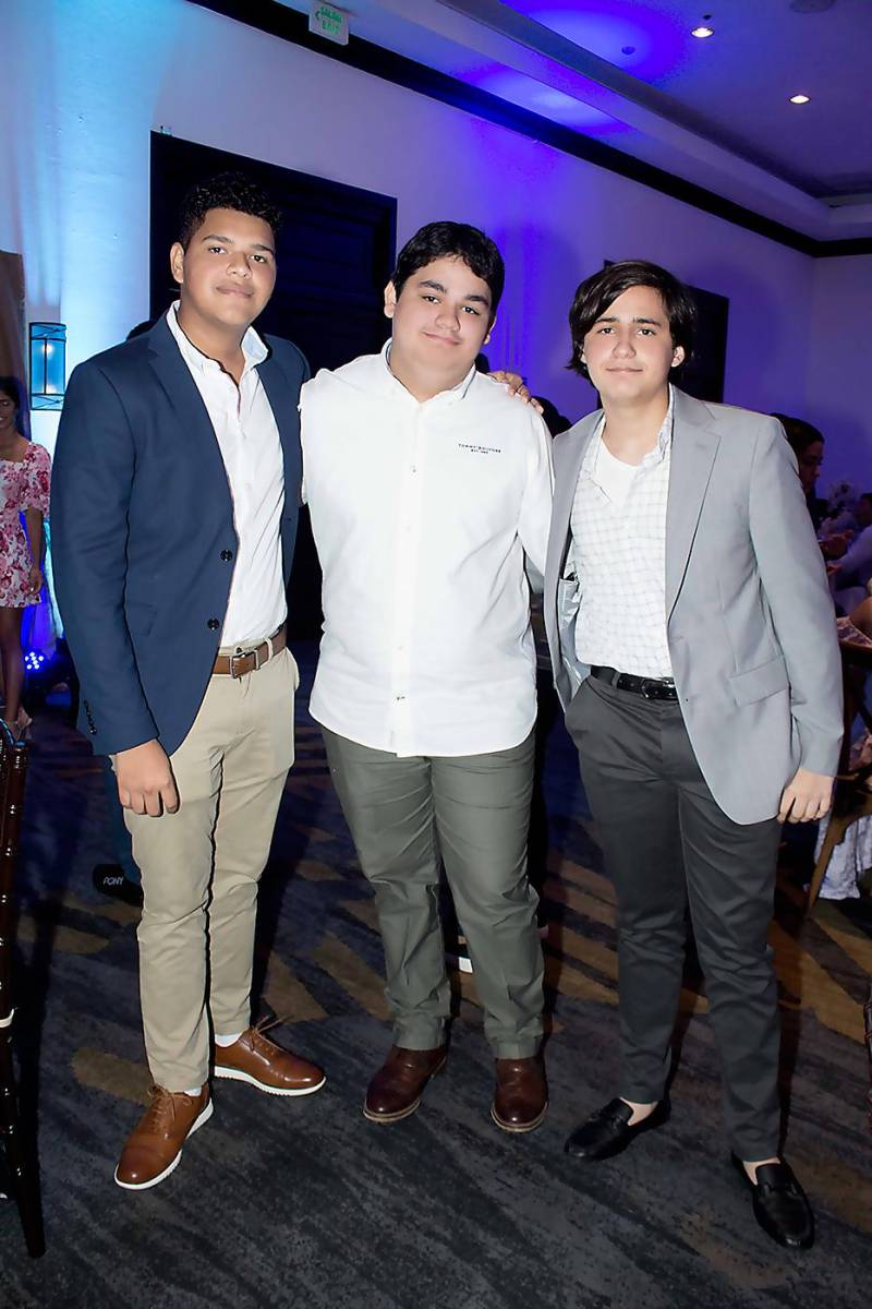 Angel Espinoza, Enmanuel Yanes y Daniel Bendaña