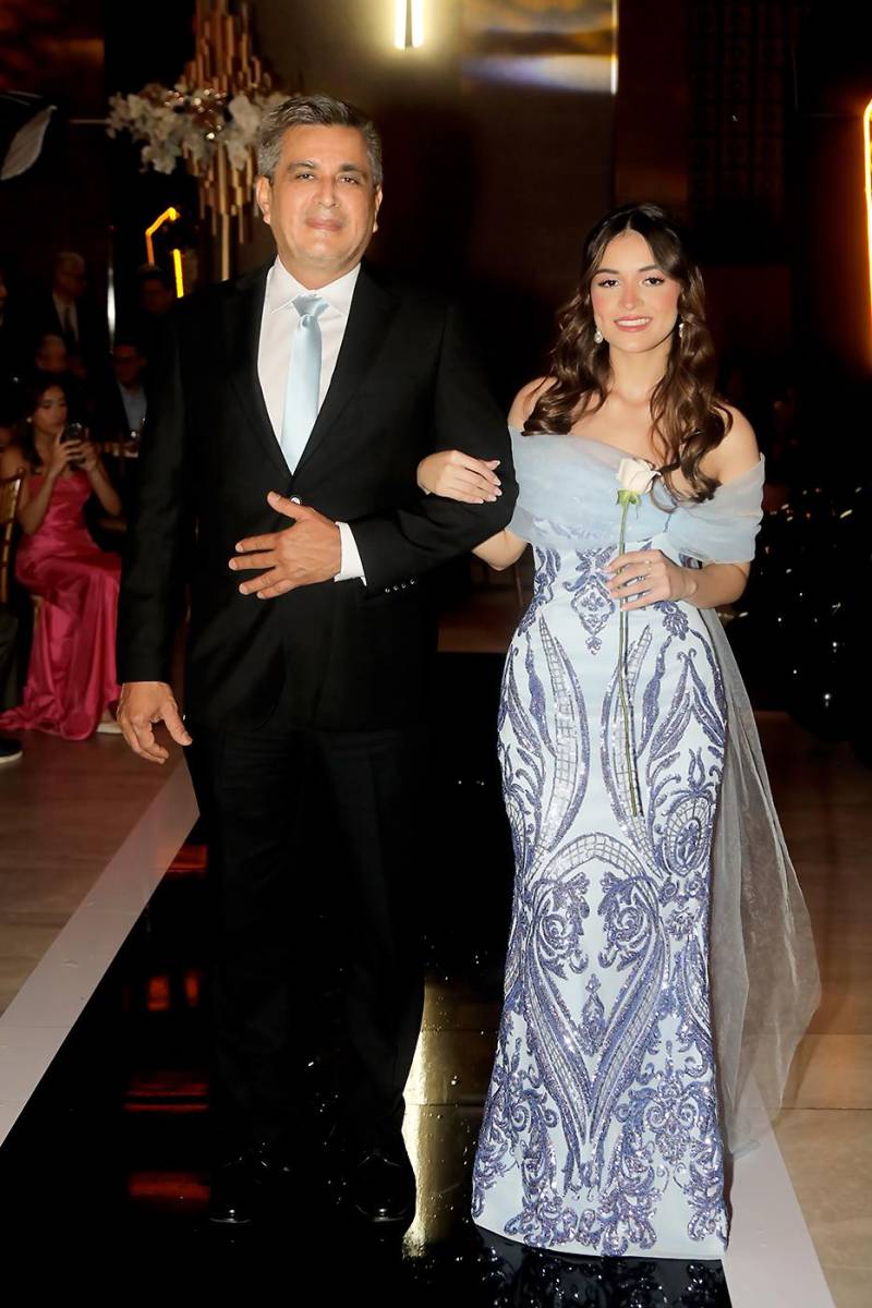 Elisa Mayorga y su padre Juan Mayorga.