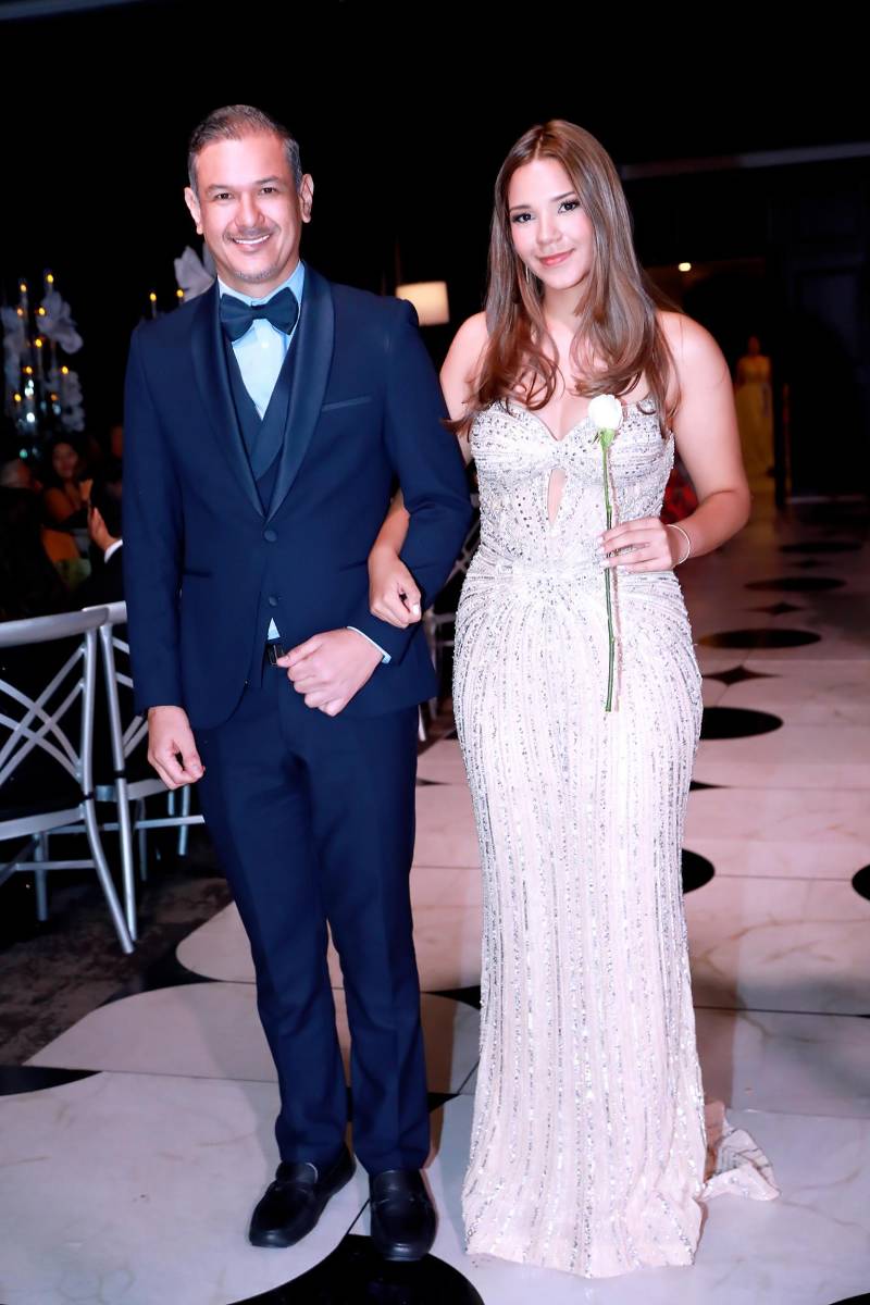 Lisbeth Rodríguez y su padre Hazel Rodríguez. 