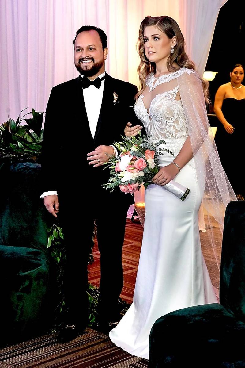 Nahúm Moreno y su esposa Svitlana Skrypal