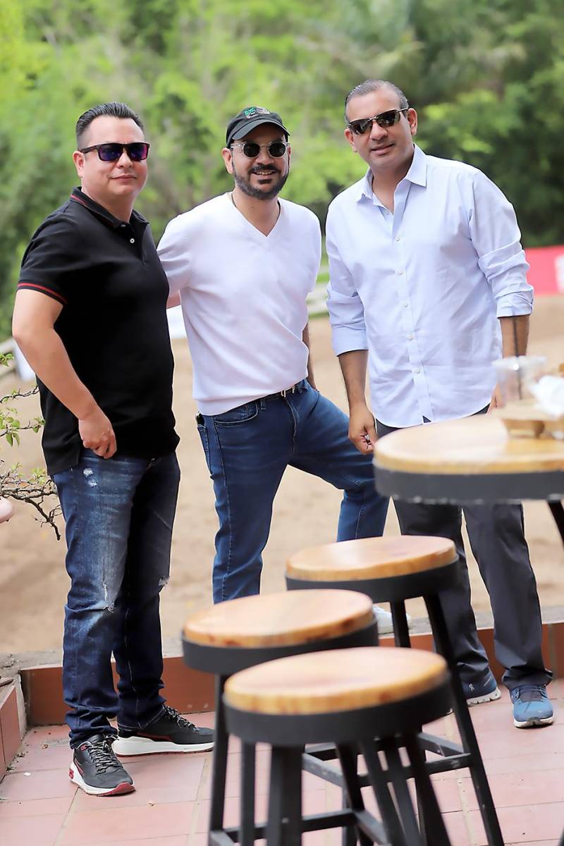 José Serrano, Lisandro Flores y Kamal Gabrie