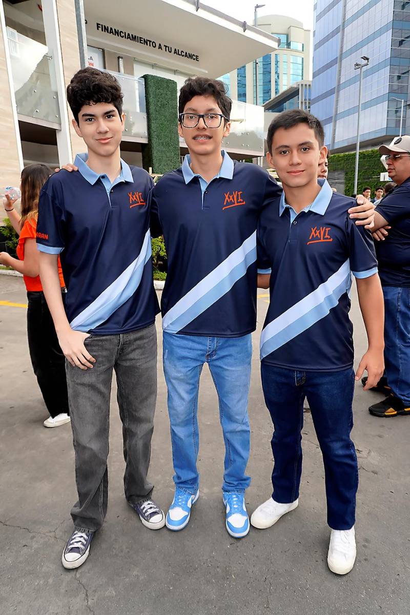 Mario Gabriel Ramírez, Diego Velásquez y José Roberto Pineda.