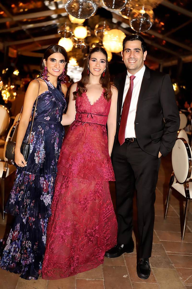 Natalie Mitri ,Fadia Yacaman y Gabriel Mitri