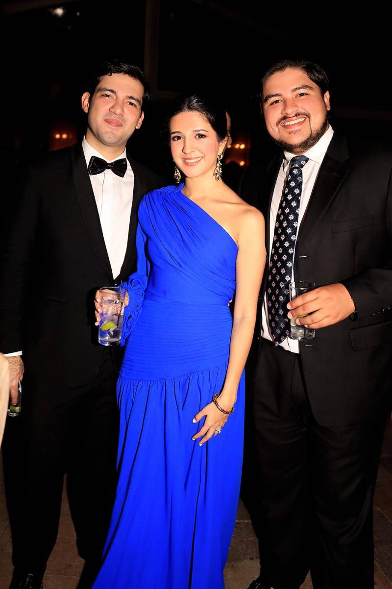 David Canales, Isabella Bueso y Gabriel Hidalgo