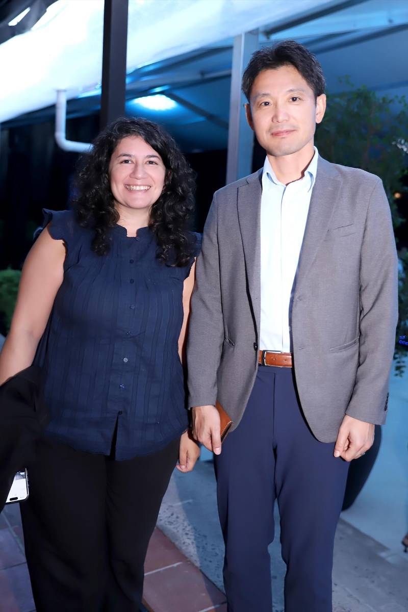 Perla Abraham y Tedsuhito Tsuji.