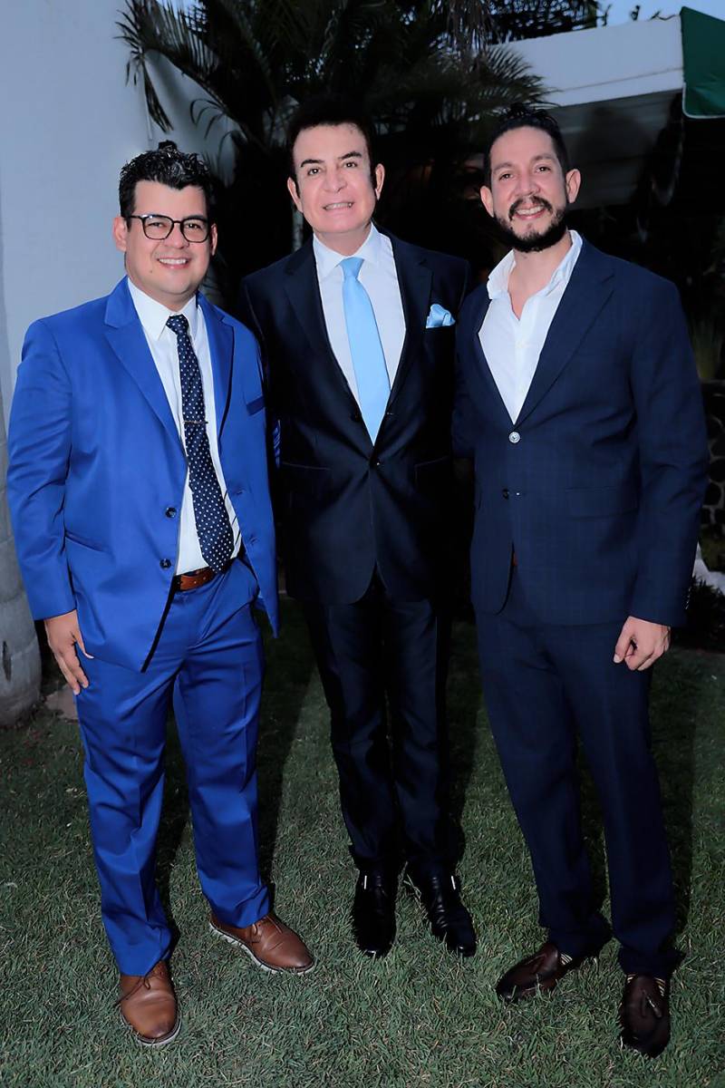 Wilfredo Castejón, Salvador Naralla y Beno Morales.