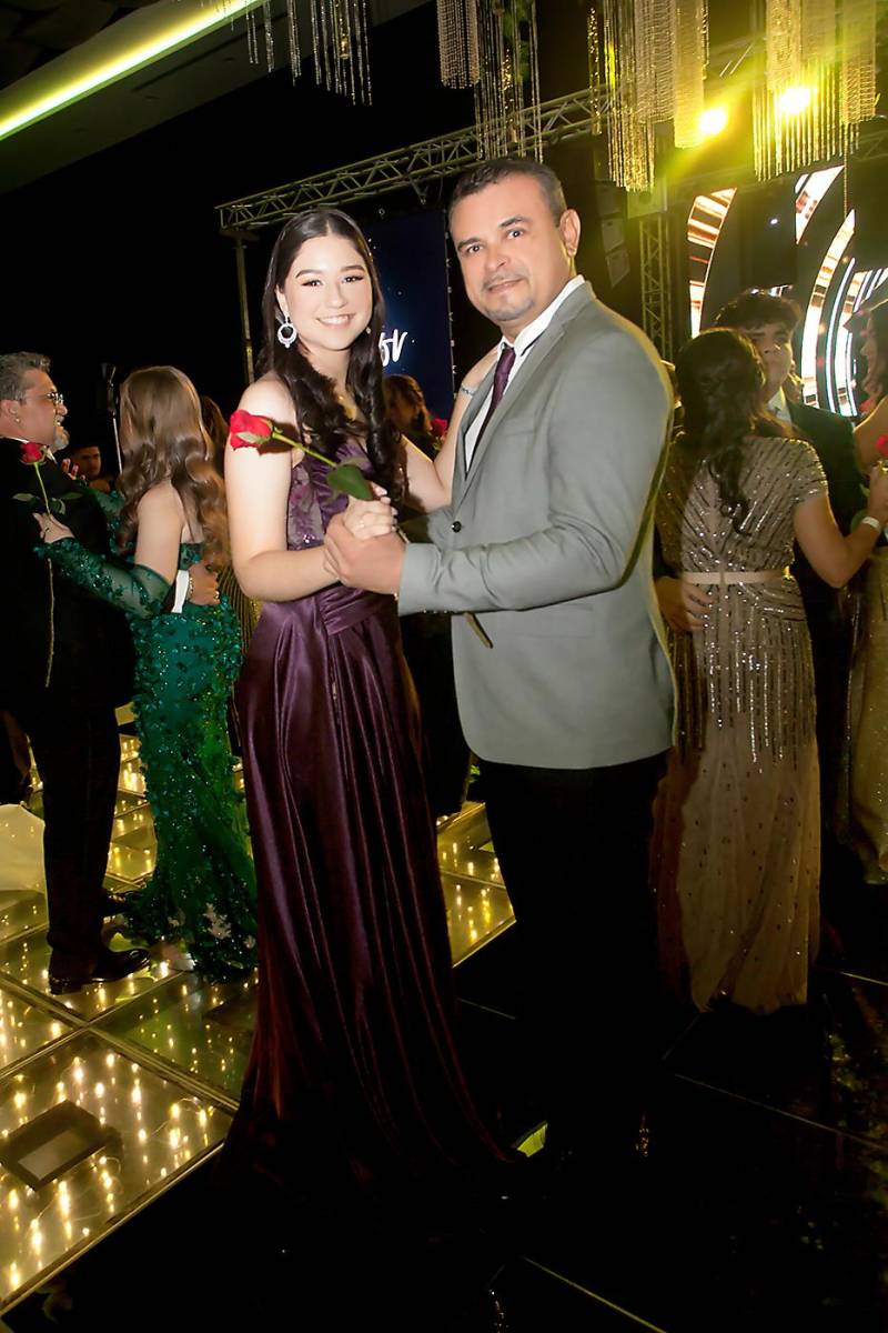 Alicia Álvarez y su padre Nelson Álvarez.