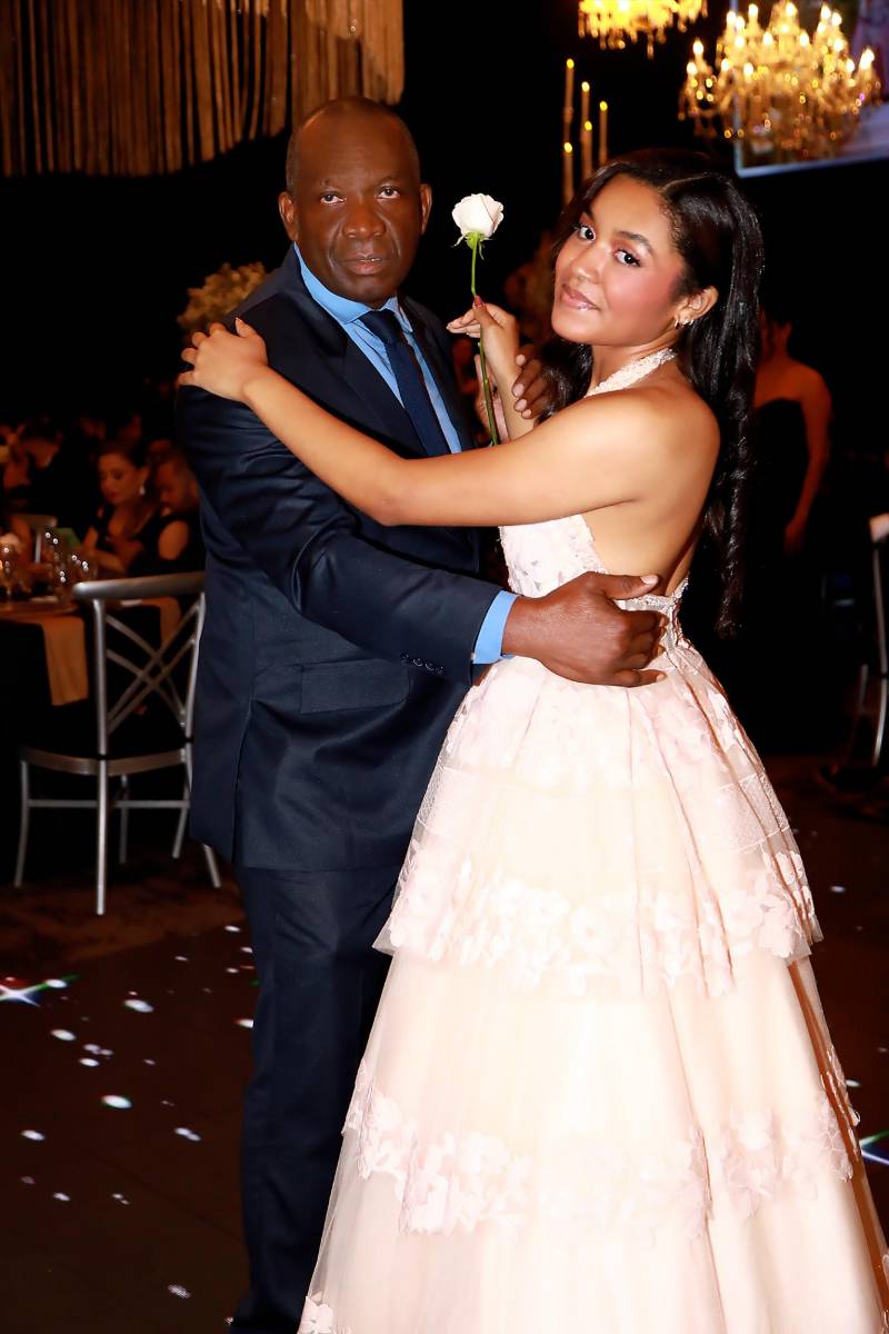 Nathaly Gutierrez y su padre Cesar Gutierrez. 