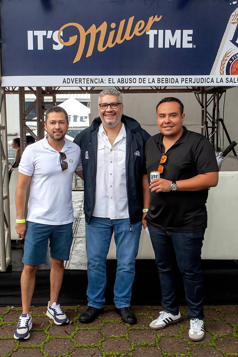 Walter López, Luis Solis y Marco López.