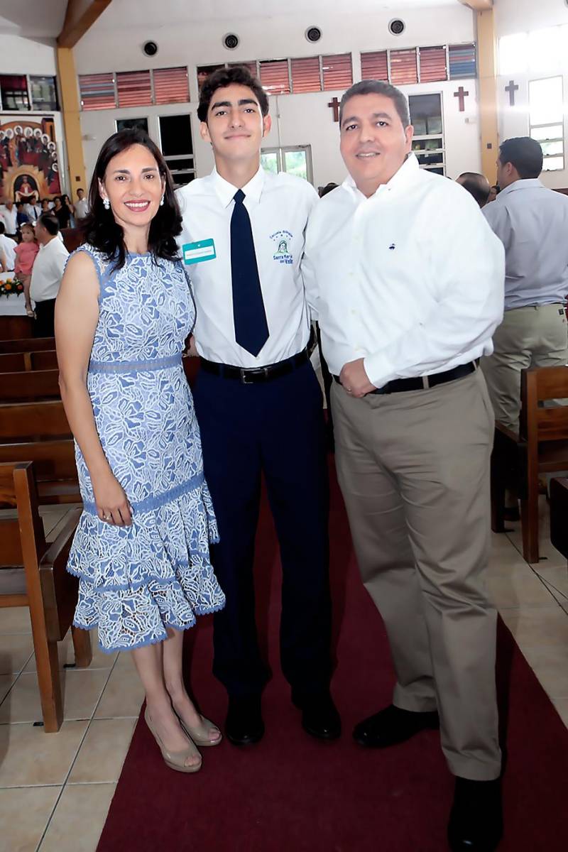 Lizza, Andrés y Afif Handal.