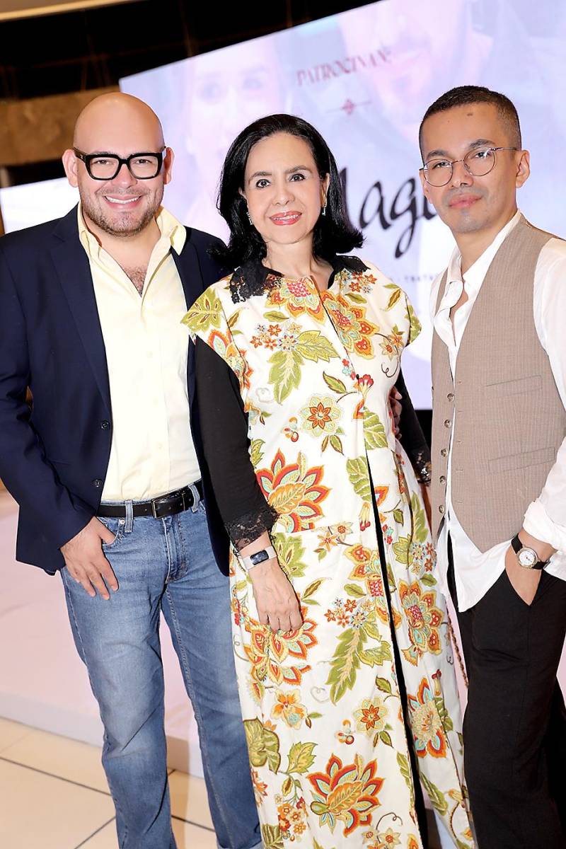 Lawin Paz, Luz Mejía y Tirso Rubio.