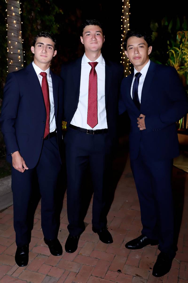 Tomás Simón, Dylan Cálix y Roberto Rivera.