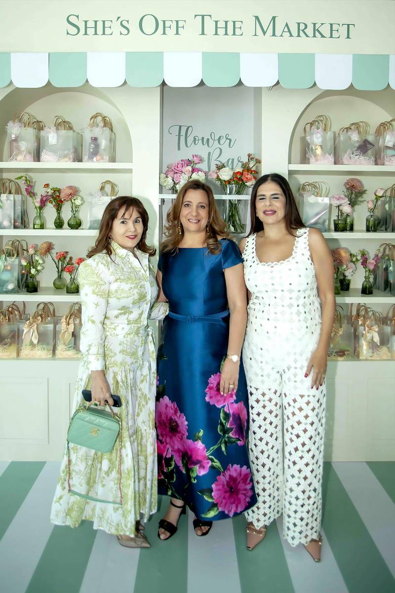 Elena Faraj, Jaqueline Diek y Sandra Mourra. 