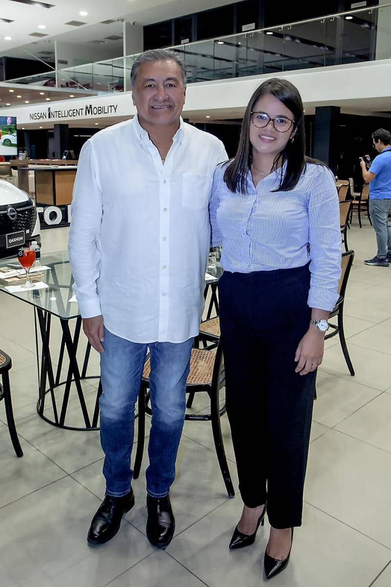 Rubén Mendoza y Kenia de León.