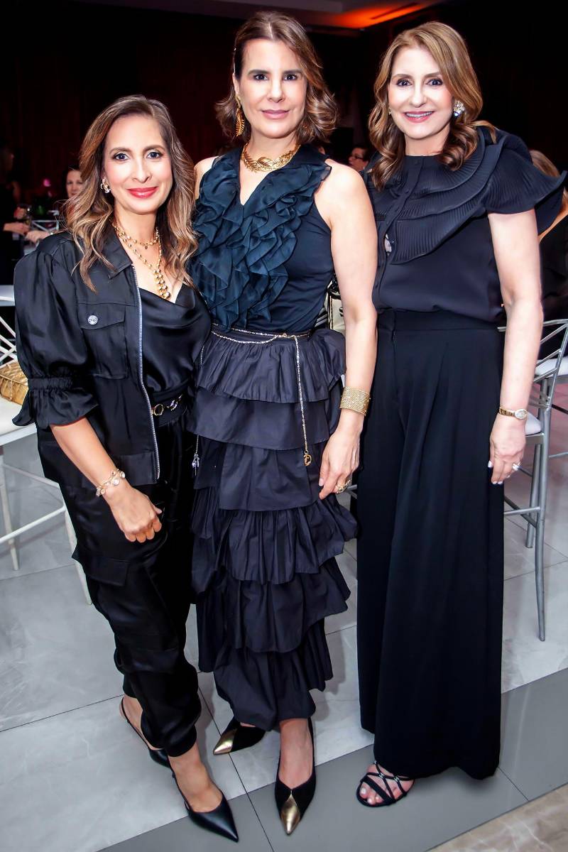 Claudia Flores, Patricia Jaar y Rosemary Canahuati.