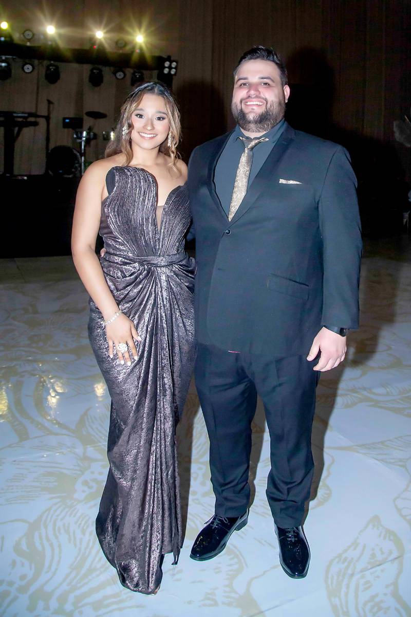 Stephany Brito y David Vásquez.