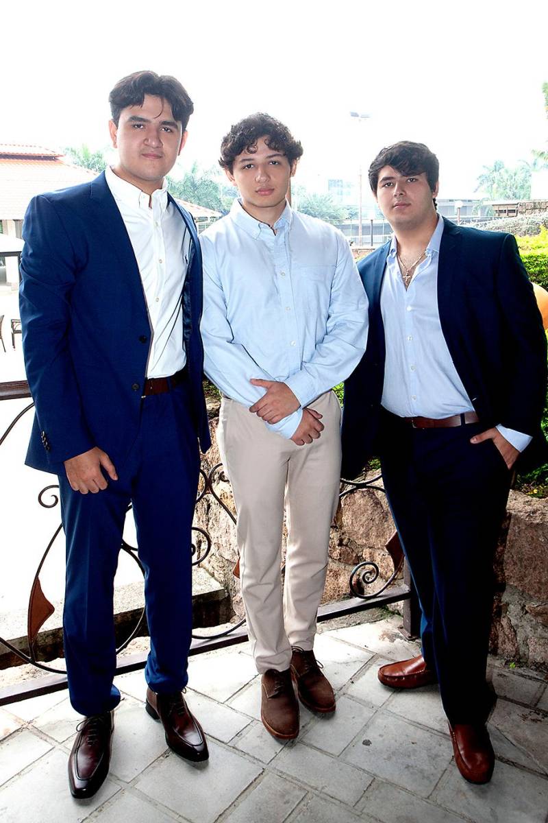 Henry Rivera, Jeremy Leonor y Patrick Faraj.