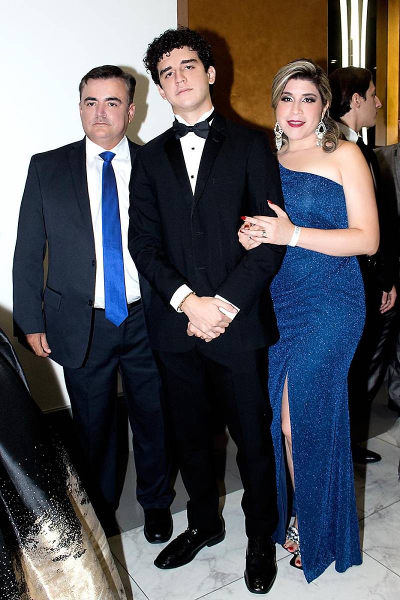 Franklin, Omar y Claudette de Barahona.