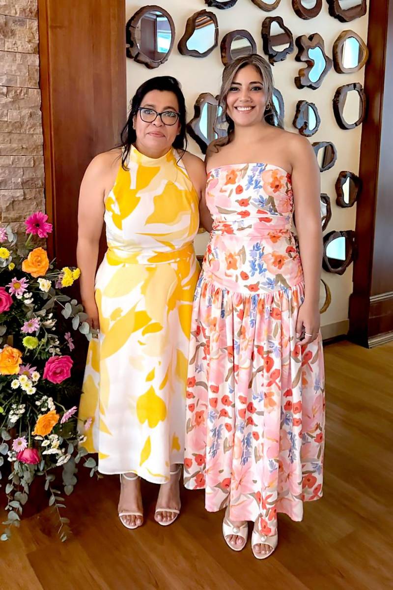 Ericka Borjas y su hija Allery Reyes.