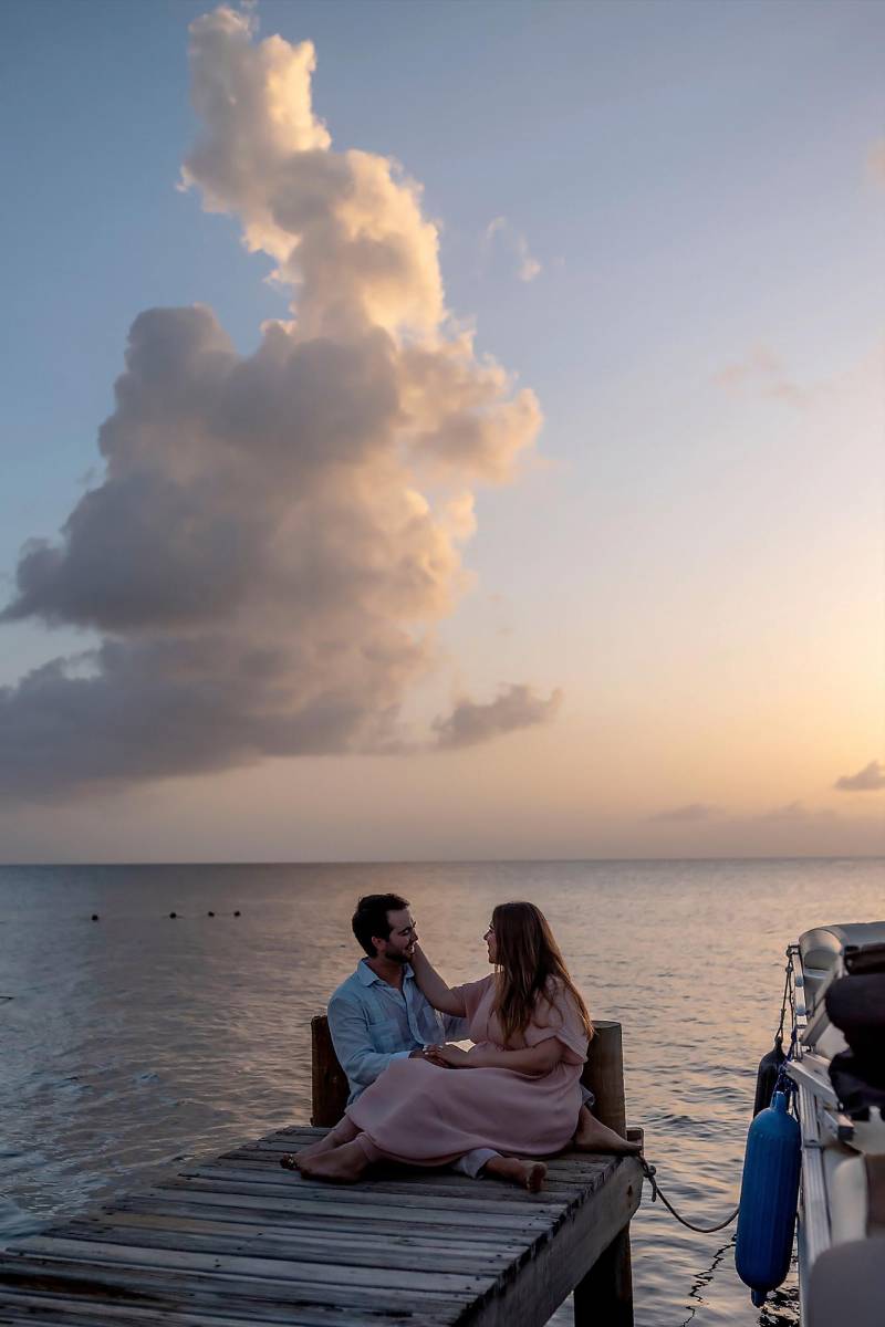 Los novios Carlos Rojas Pérez y Valerie Boadla Diban.