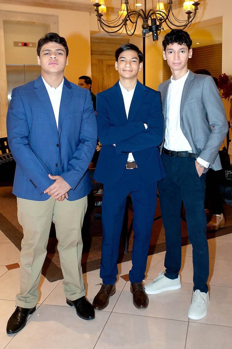 Eduardo Martorell, Eyden Perdomo y Diego Díaz. 