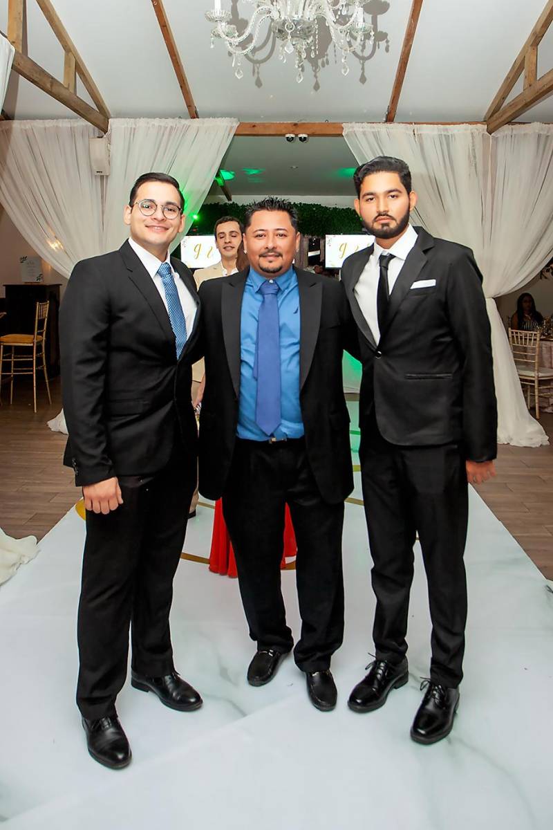 Rubén Martínez, Denis Molina y Eduardo Arce.