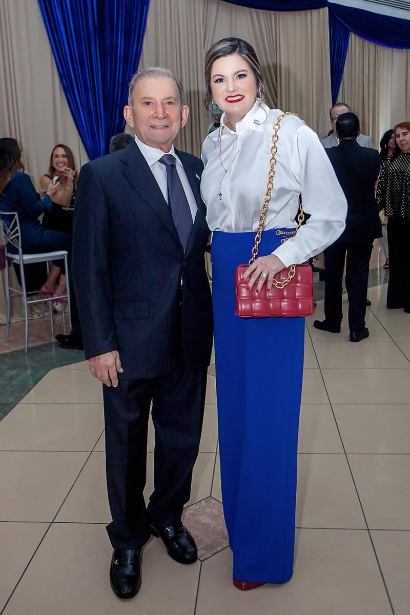 Jorge Canahuati y Diana Noriega.