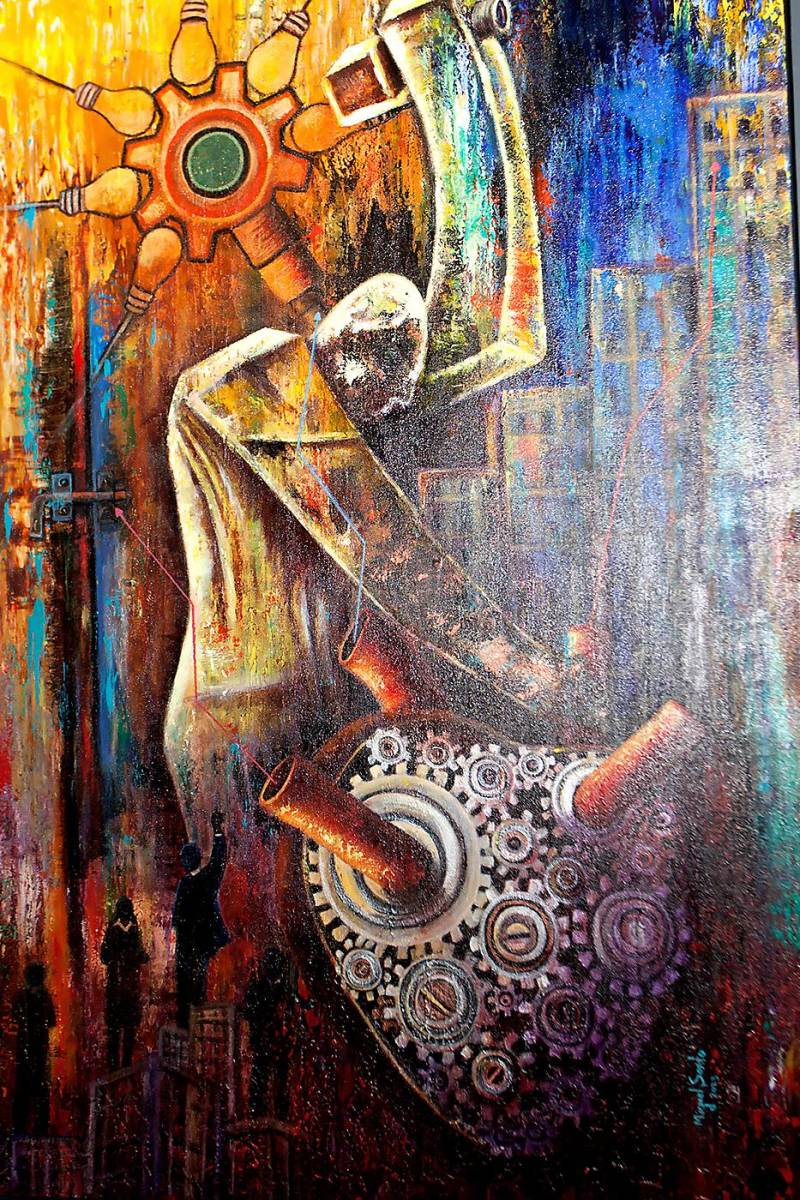 Obra del pintor Miguel Sorto.