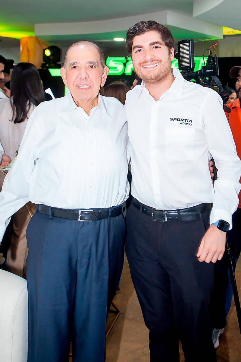 Jorge Faraj y su nieto Jorge Alberto Faraj.