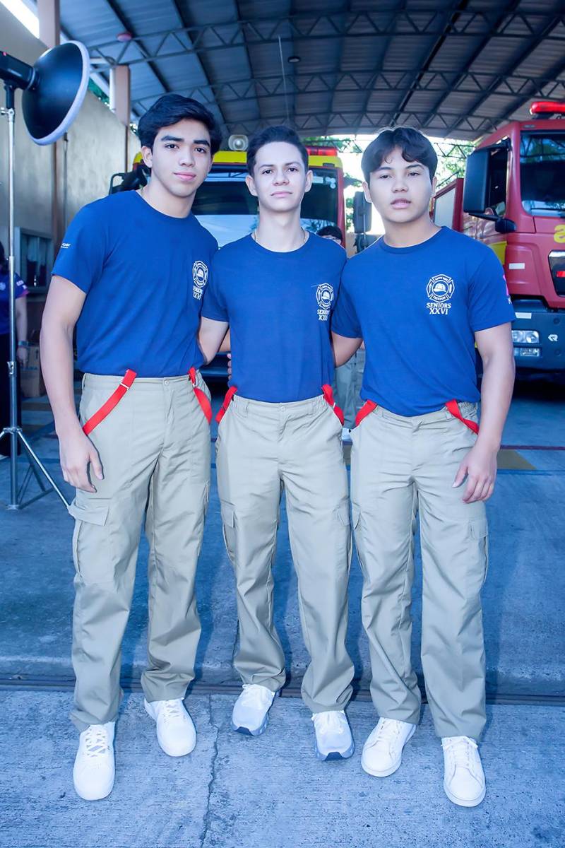 Derek Enamorado, Ángel Orellana y Danny Andino.