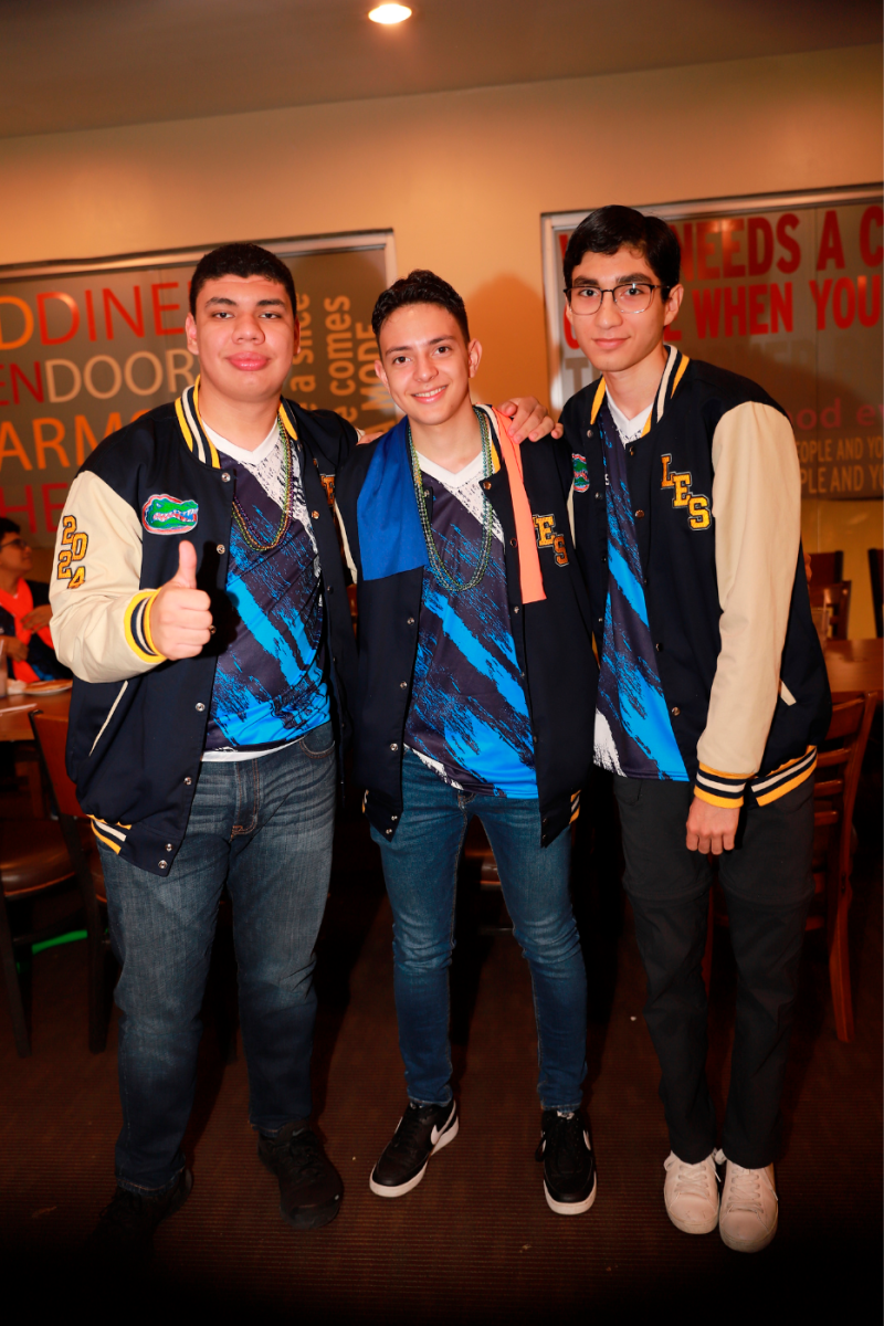 Nectali Rodezno, Cristopher Sibrian y Diego Pineda.
