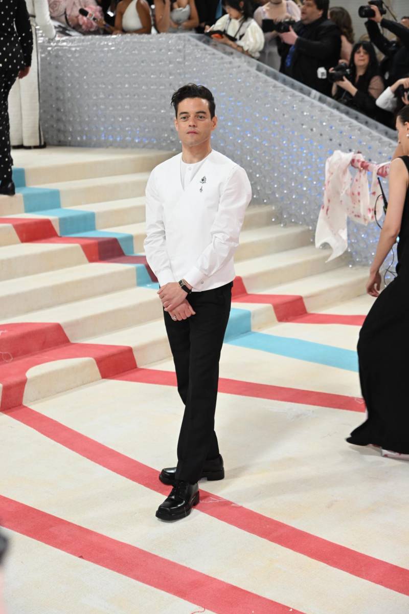 Rami Malek en Prada. 