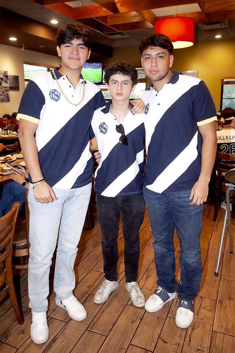 Kevin García, Marvin Villeda y Orlando Casteñeda.