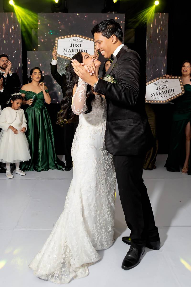 Así fue la boda de Yitzhak Burgos y Andrea Altamirano