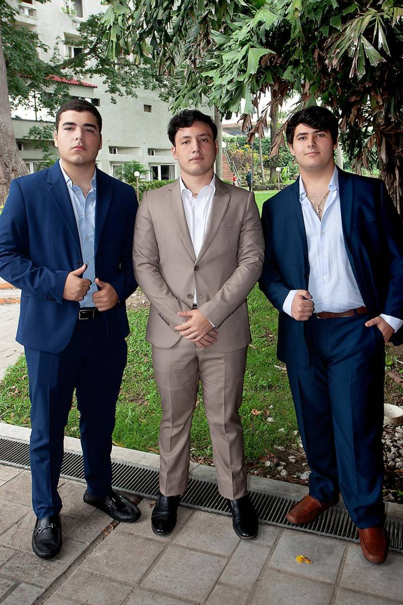 Sebastián Luque, Adrián Handal y Patrick Faraj.