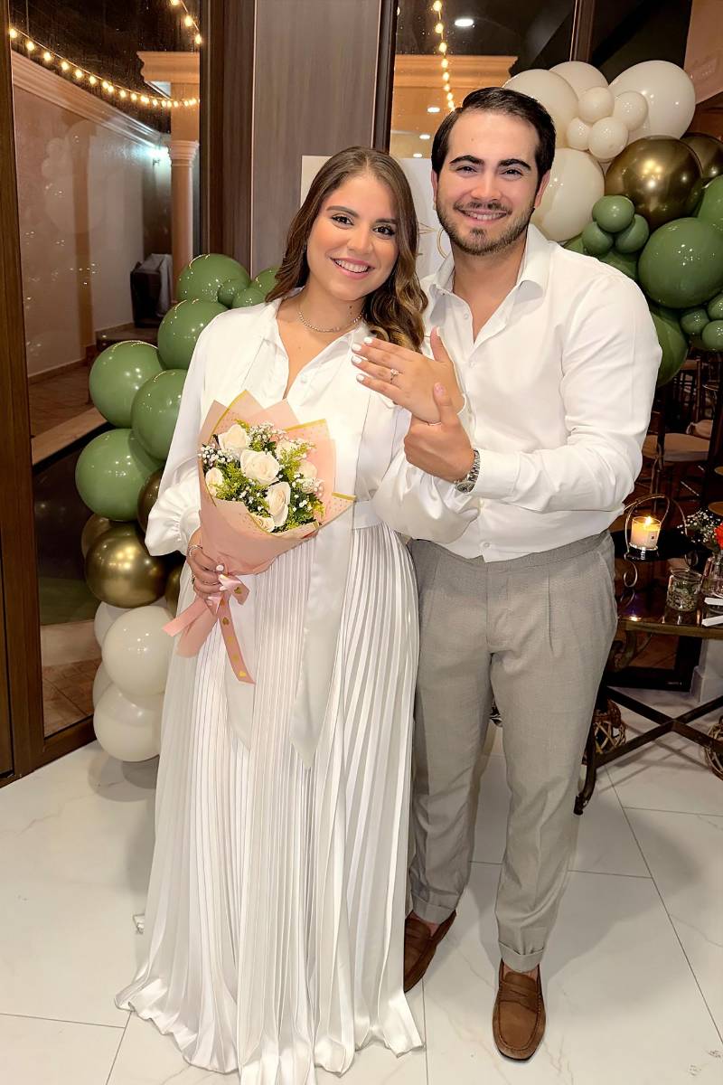 Así fue el compromiso de Valerie Boadla y Carlos Rojas