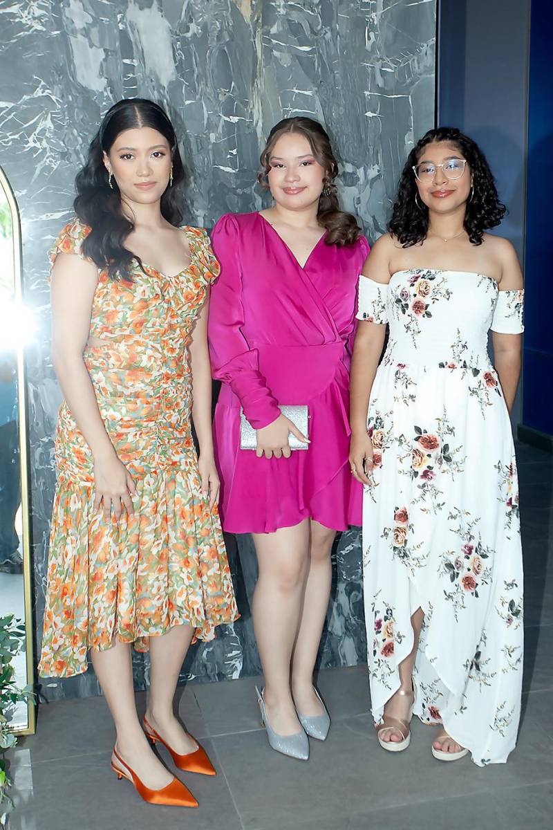 Andrea Guardado, Valeria Murillo y Andrea Maradiaga