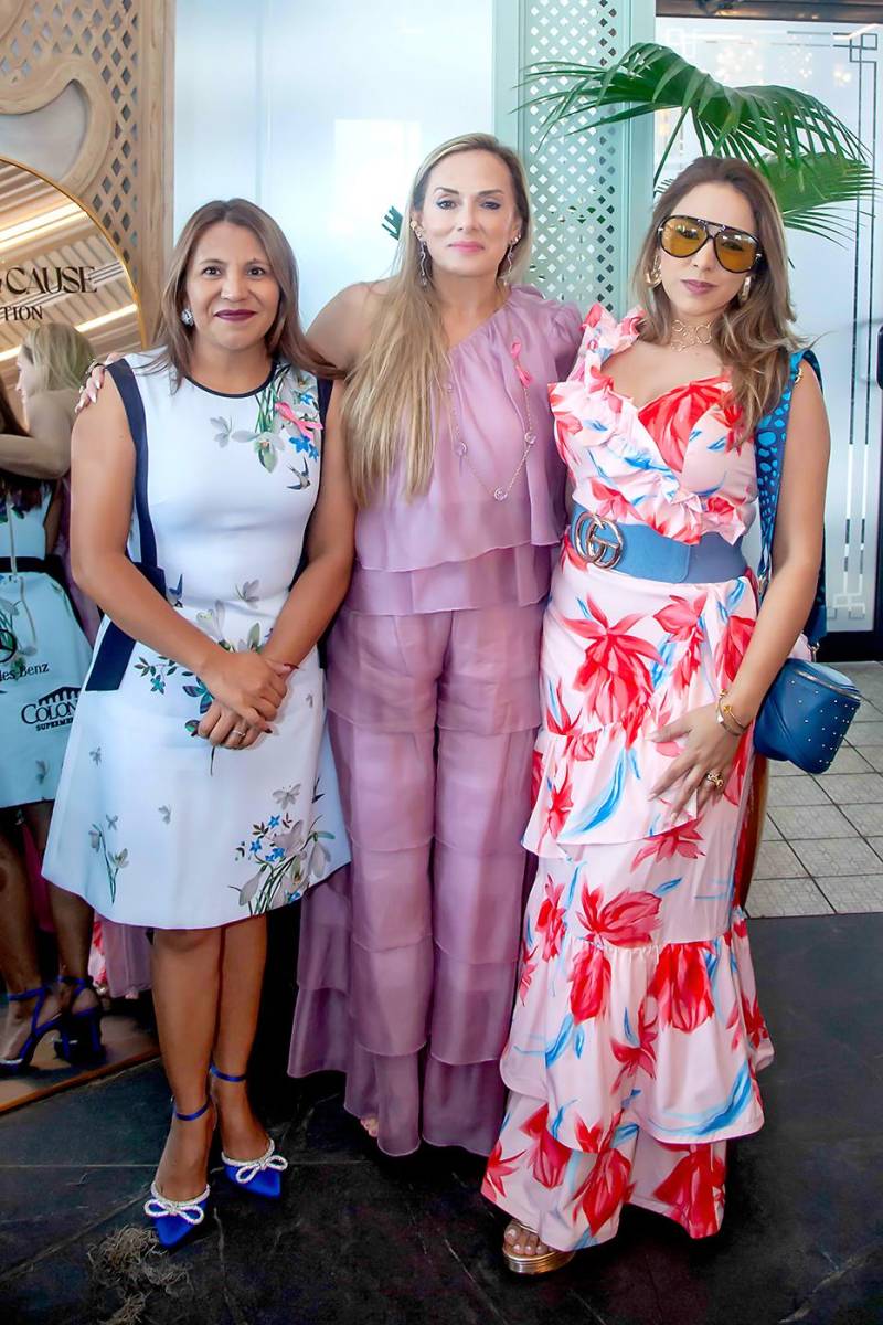 Marlen Sánchez, Androlla Mitri y Lorna Knuth.
