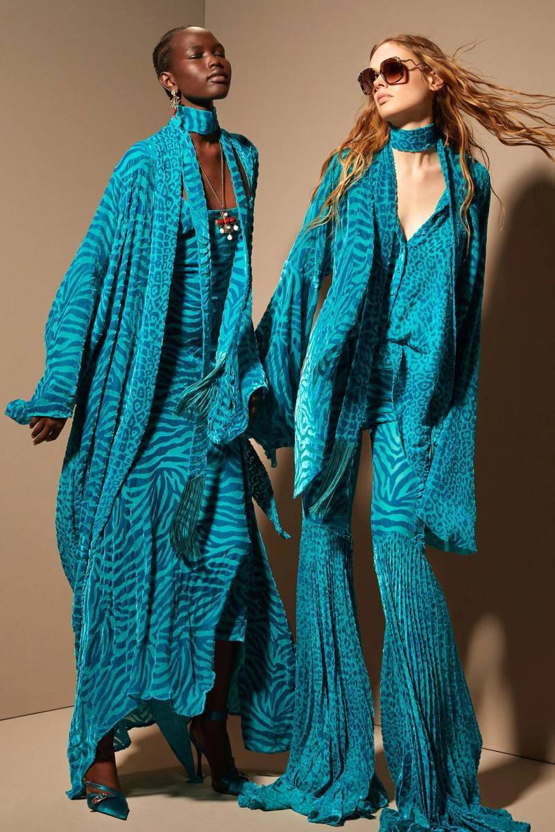Vestidos verde azulado