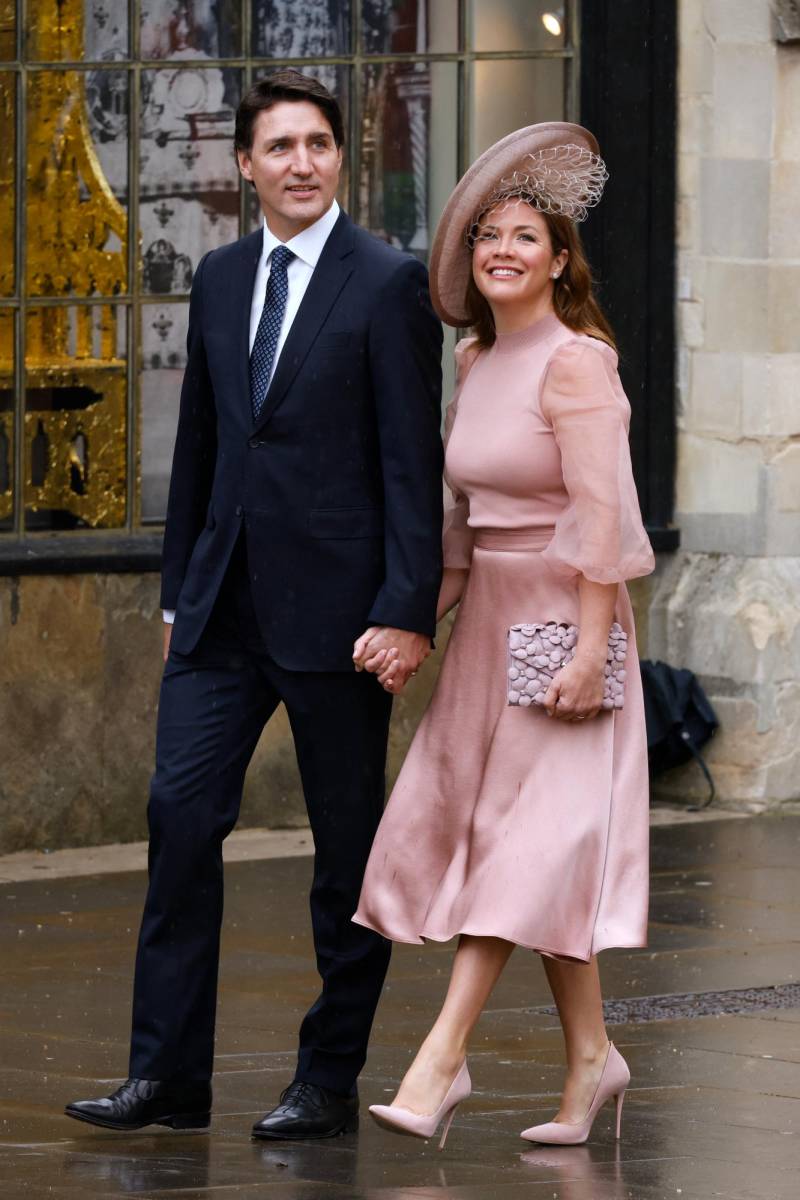 El primer ministro de Canadá Justin Trudeau y su esposa Sophie