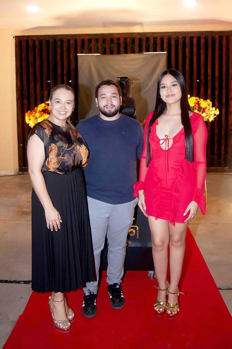 Norma Pineda, Jerson Neil Quiroz y Jeylyn Flores