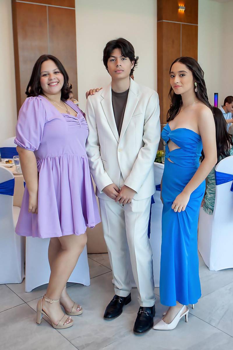 Nathaly Pérez, André Ayala y Ana Luisa Rodríguez.